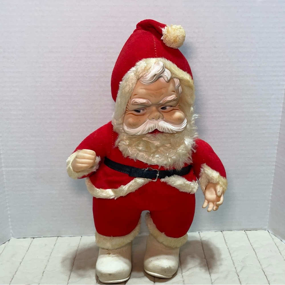RARE VINTAGE Coca-Cola 1950's The Rushton Company Santa Claus Rubber Face/Hands